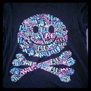 Black smile face shirt